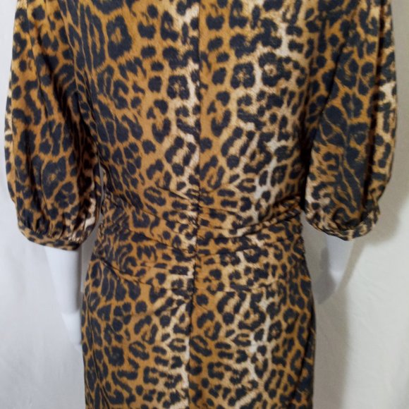 Five Seventy Five S/S Leopard Print MIni Dress - Picture 2 of 5